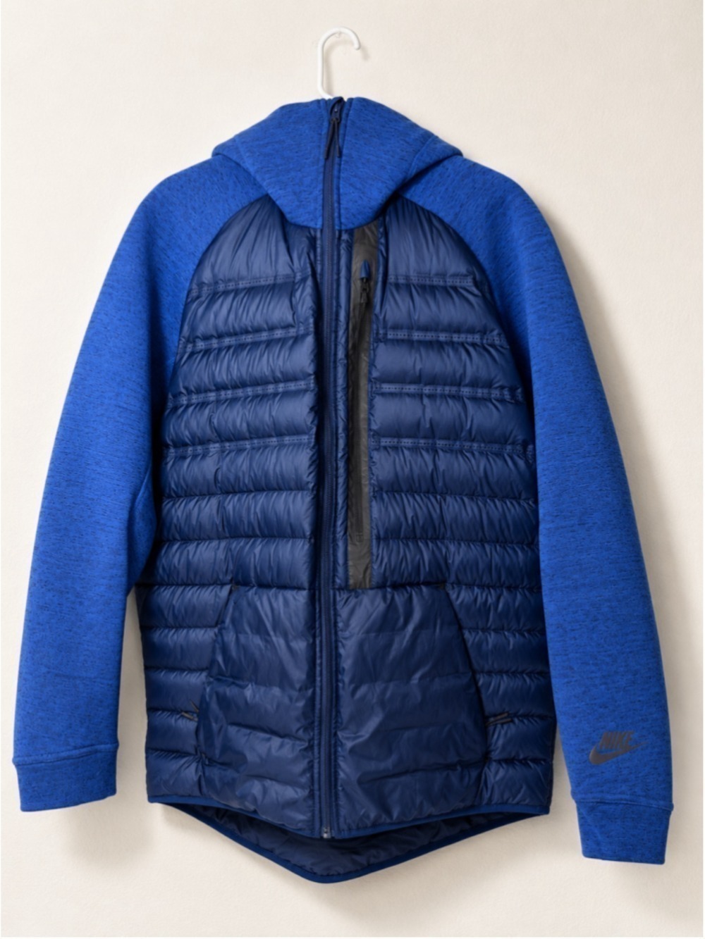 Nike Men Large Blue Polyester Puffer Jacket - Picture 2 of 8